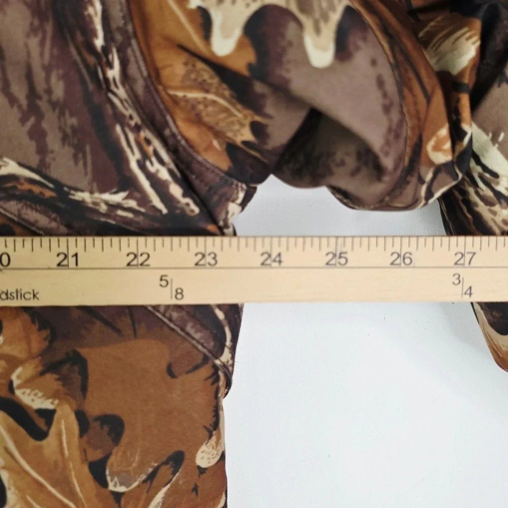 Woolrich Advantage Camo Gore-Tex Hunting Jacket Mens M Hooded Waterproof Brown